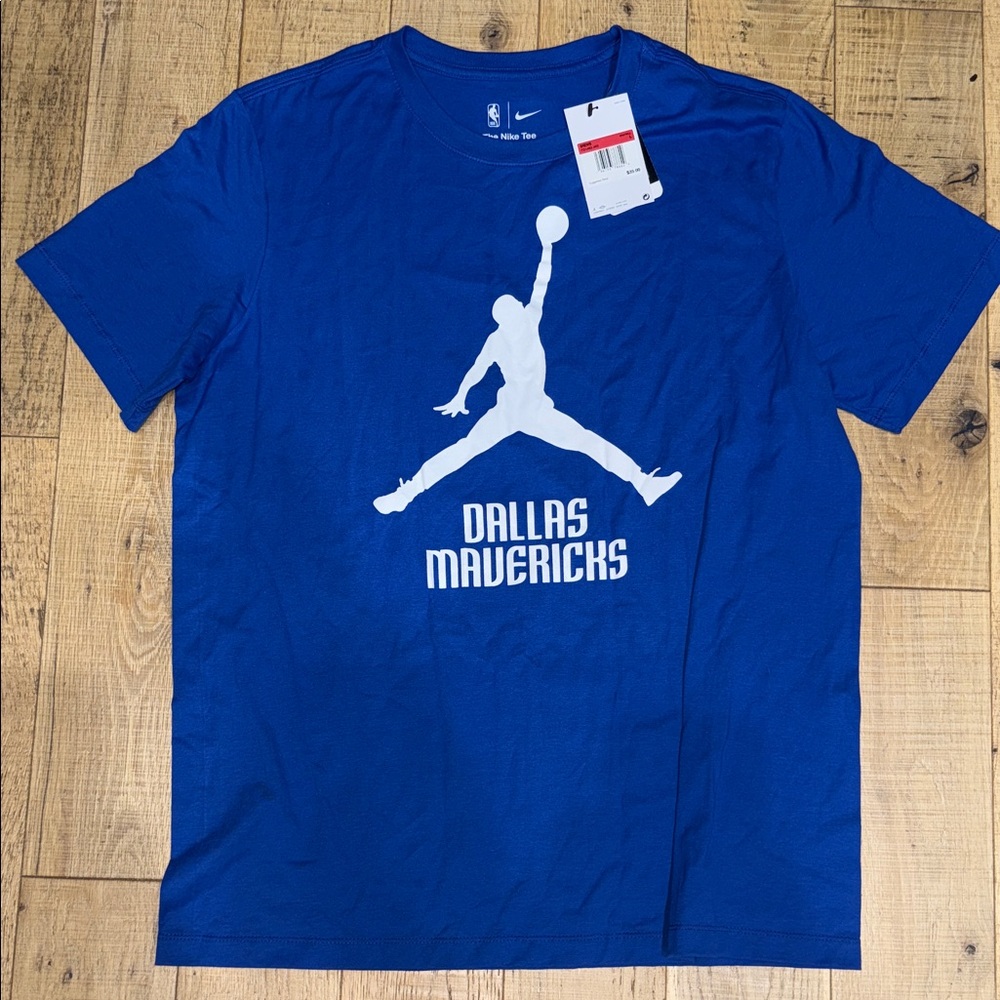 Nike Blue Jumpman Dallas Mavericks Tee